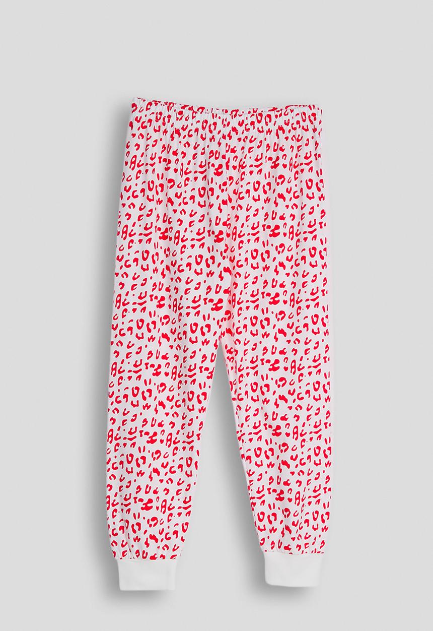 Pop Candy - Pj set - white/red leopard print