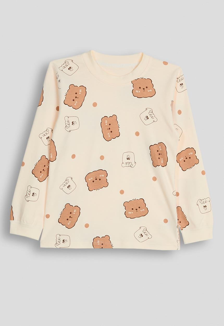 Pop Candy - Pj set - cream/bear multi