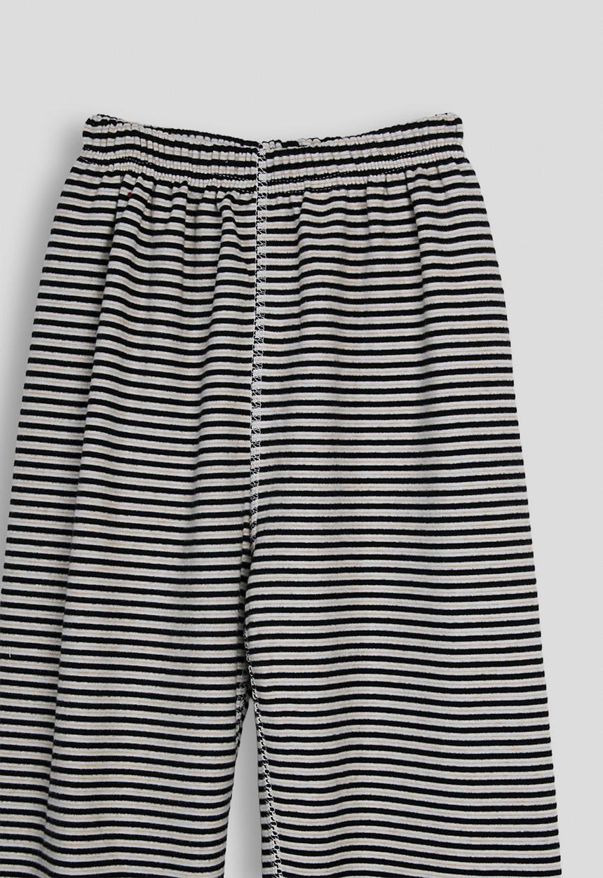 Pop Candy - Striped pj set - black