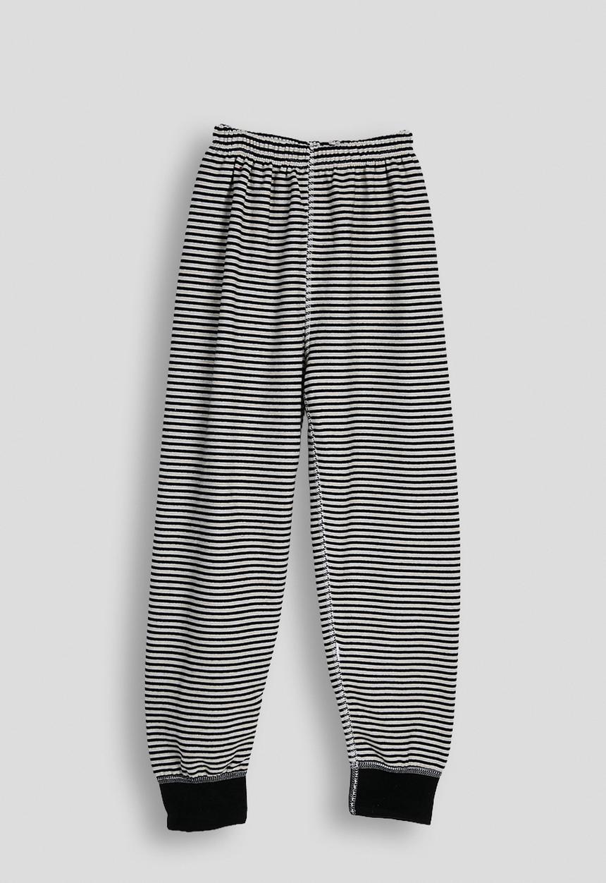 Pop Candy - Striped pj set - black