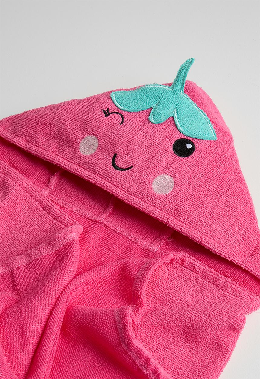 Pop Candy - Strawberry hooded towel box set - hot pink