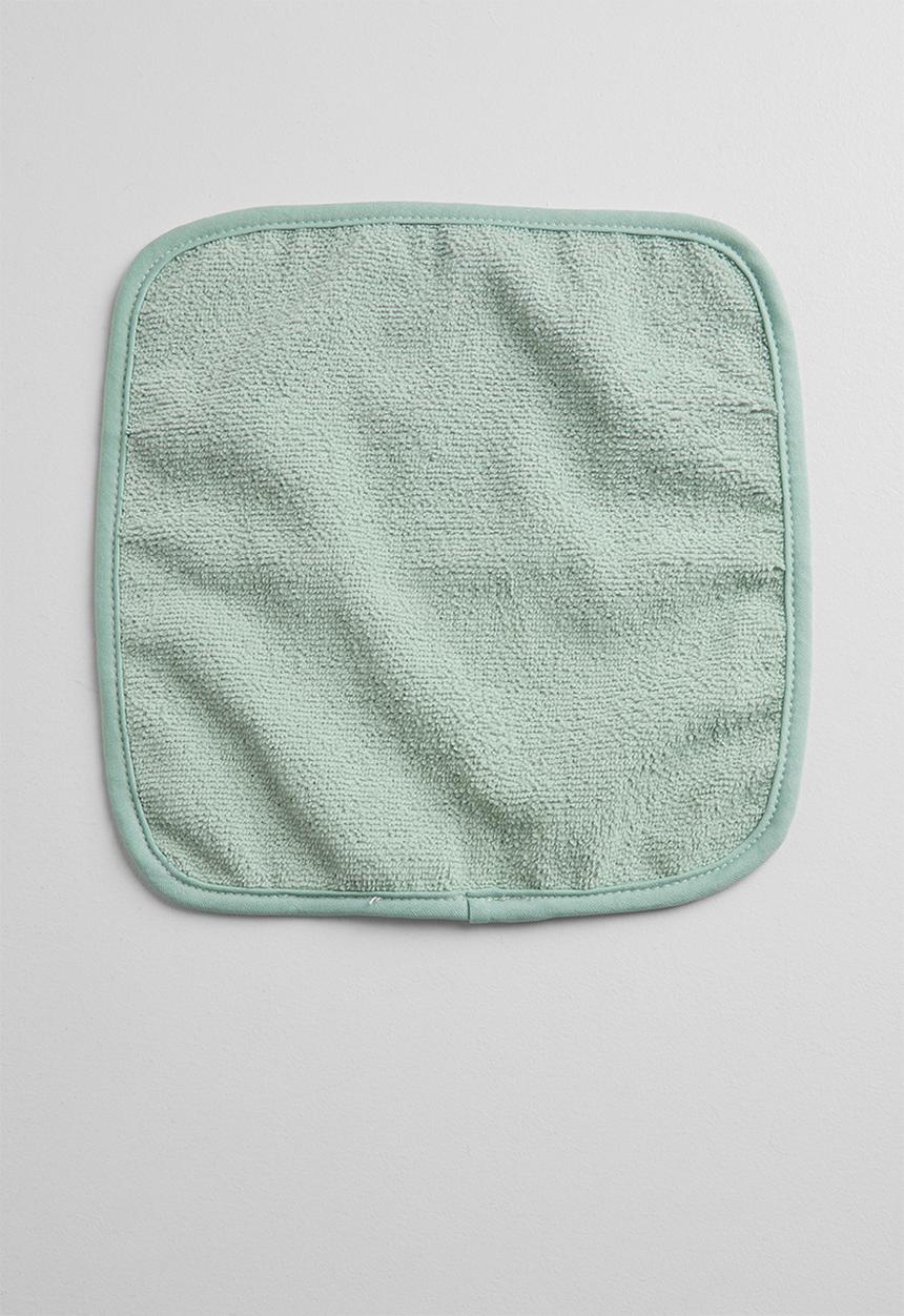 Pop Candy - Croc hooded towel & face cloths set - green