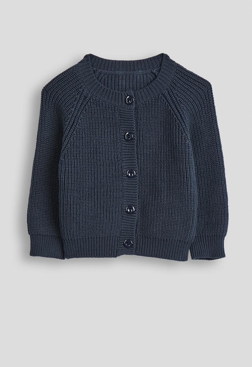 Pop Candy - Ribbed knit cardigan & joggers - navy