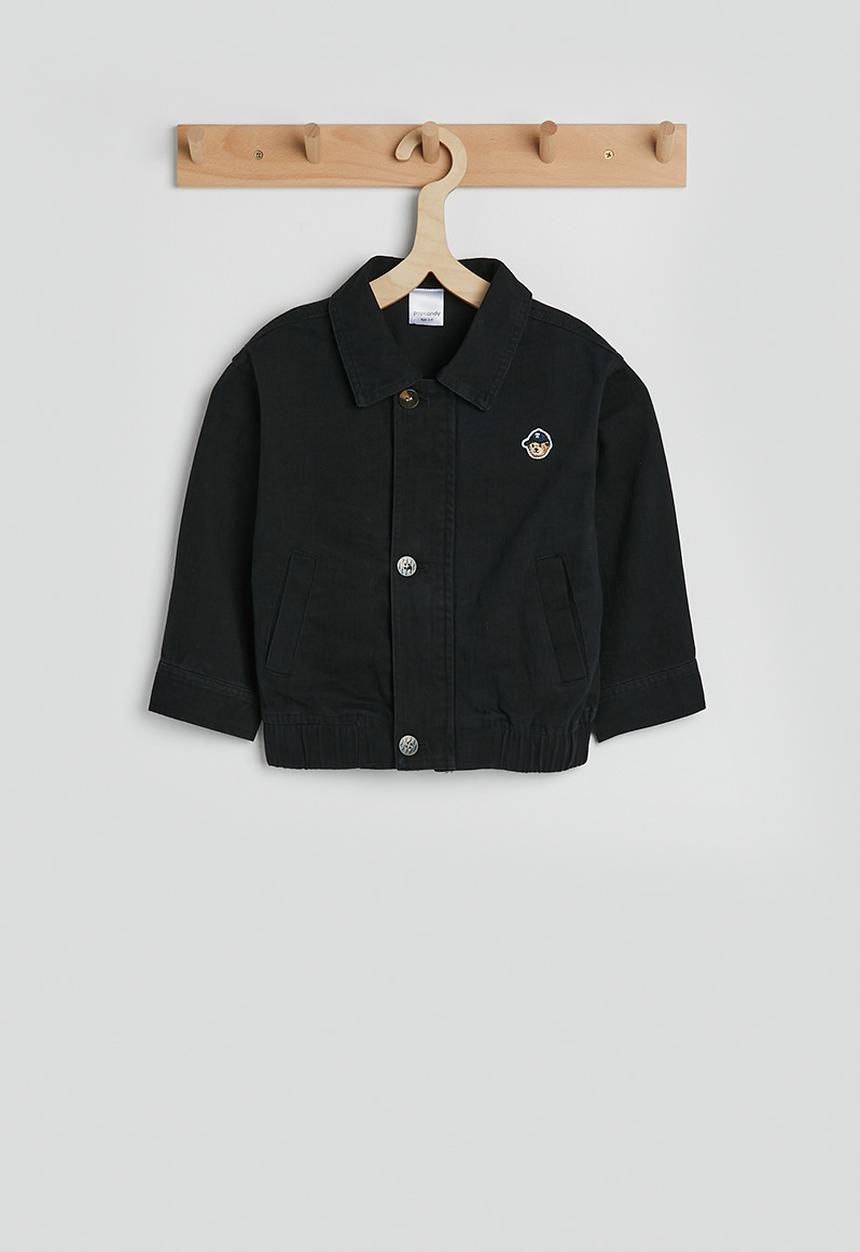 Pop Candy - Collared bomber jacket - black