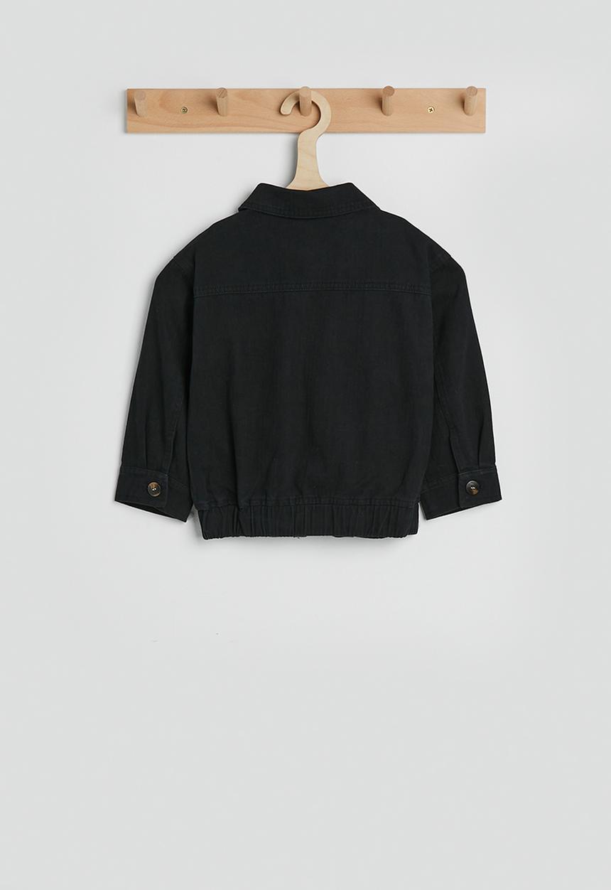 Pop Candy - Collared bomber jacket - black