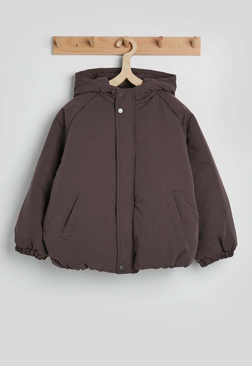 ジャケット・アウター SHAGGY CHECK PADDING LINER BIG JACKET Padded jacket - chocolate