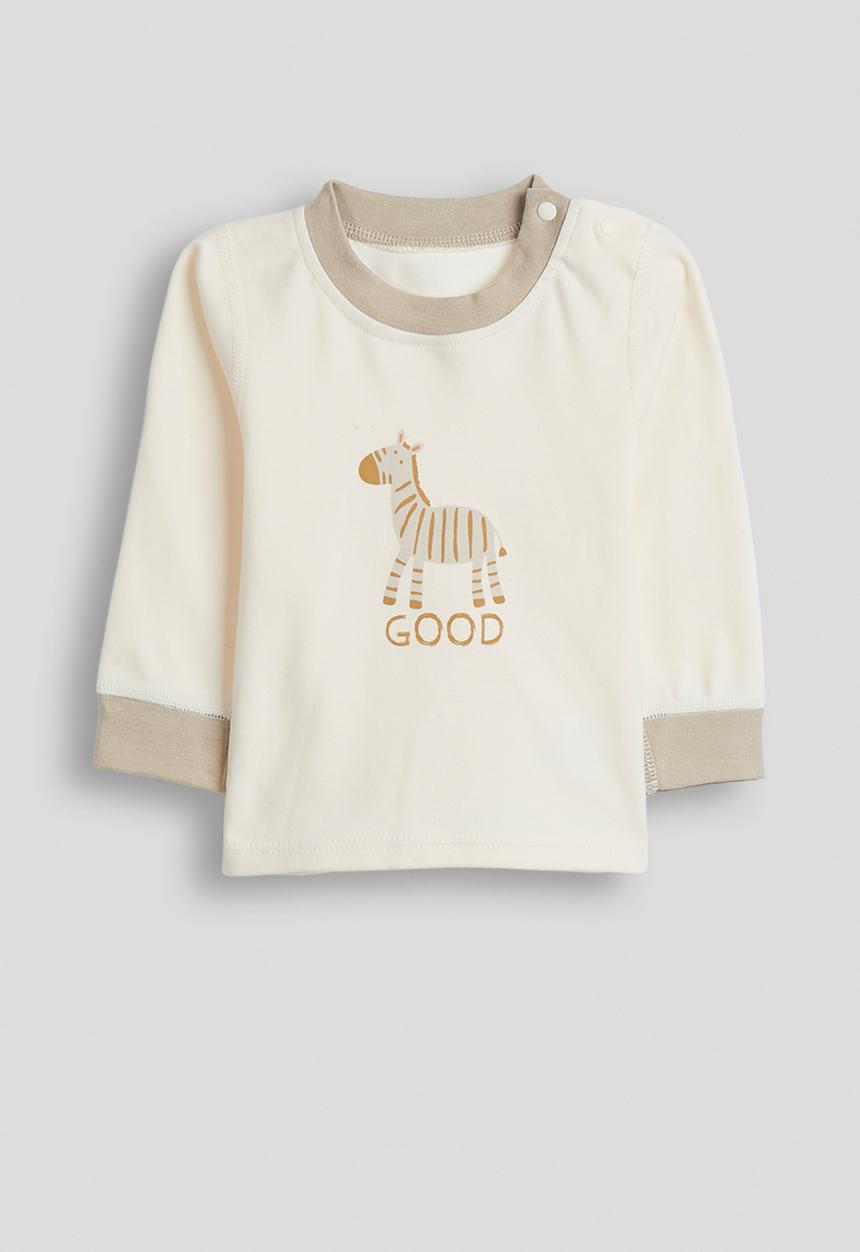 Pop Candy - Zebra placement pj set - cream/light brown