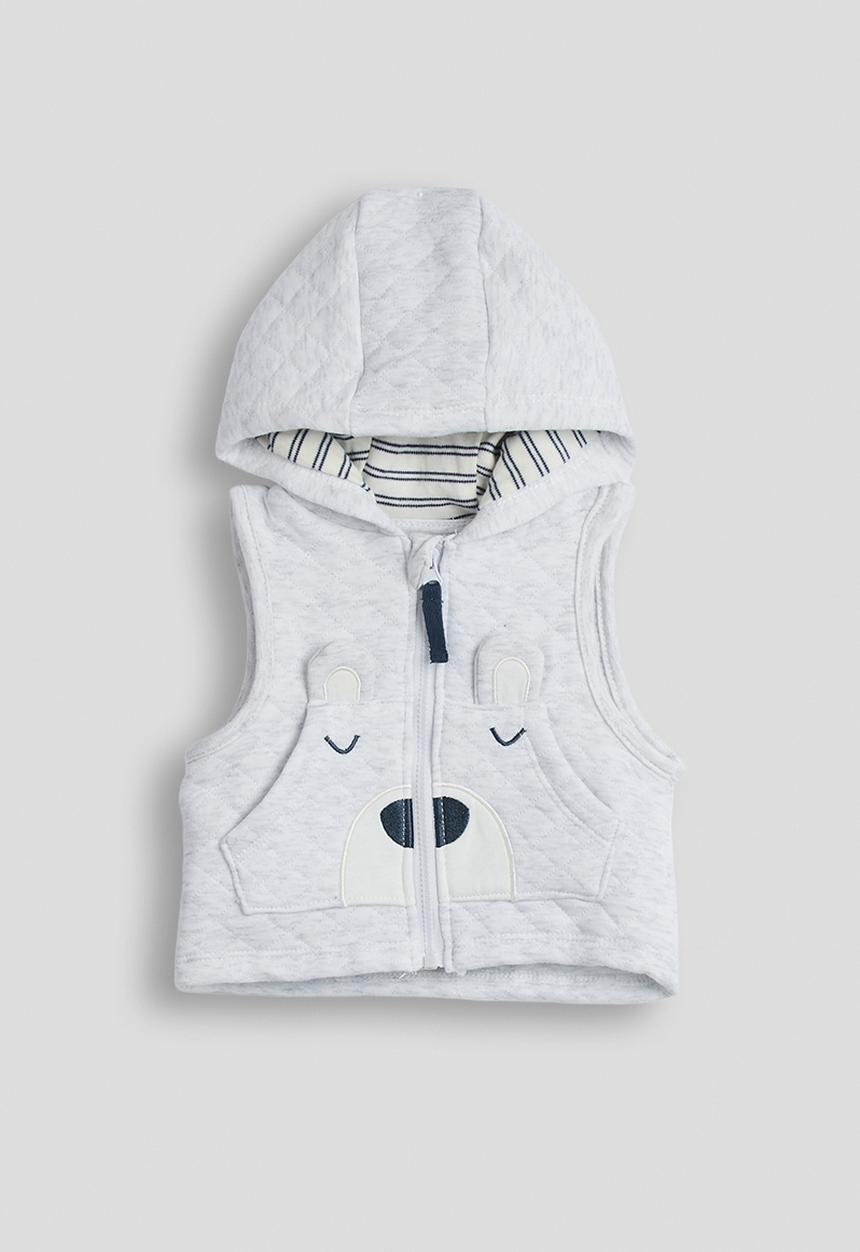 Pop Candy - Hooded vest with joggers - light grey