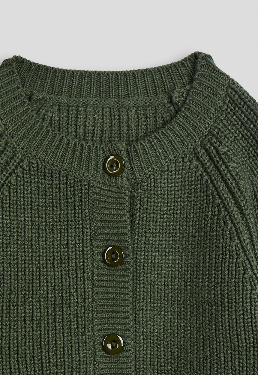 Pop Candy - Knit cardigan & joggers - fern green
