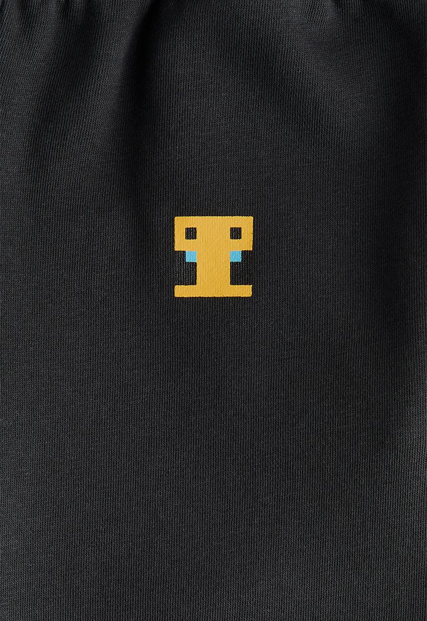 H&M - Printed sweatshirt joggers - black/minecraft