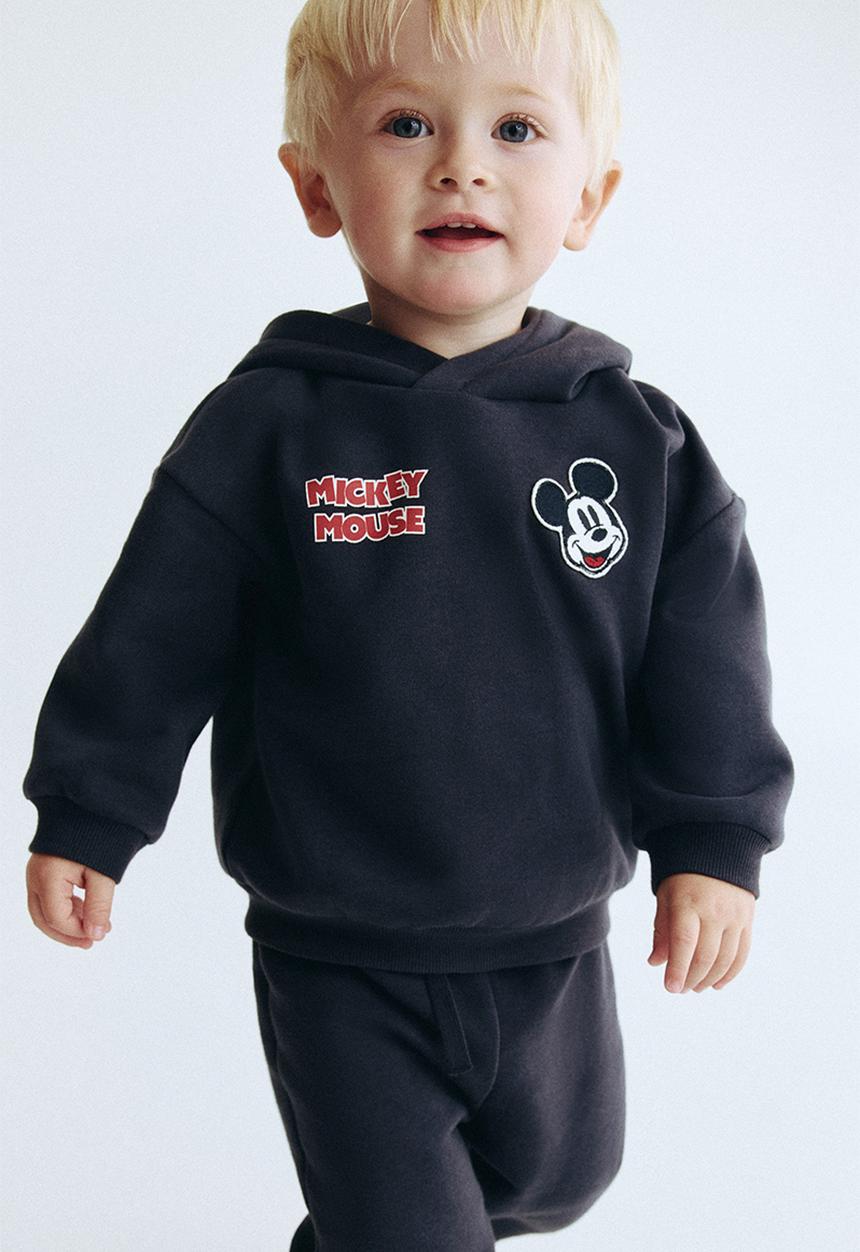 H&M - 2-piece sweatshirt set - dark grey/mickey mouse