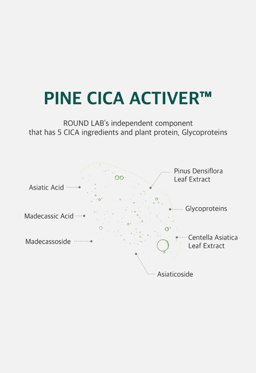 Round Lab - Pine Calming Cica Pad - 50Pcs