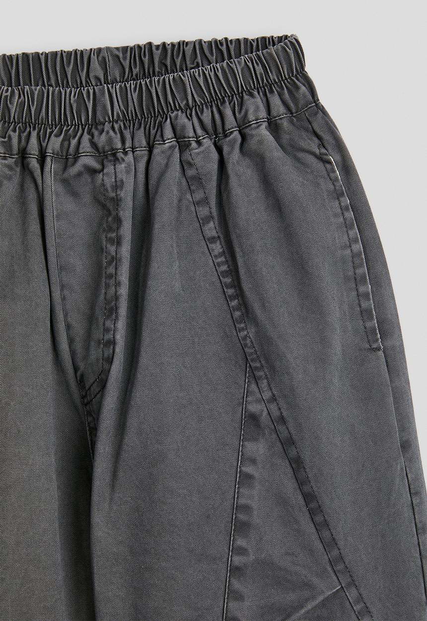 Pop Candy - Arrow seamed wide leg pants - charcoal