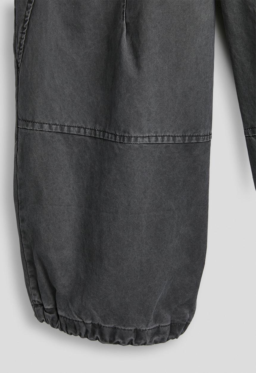 Pop Candy - Arrow seamed wide leg pants - charcoal
