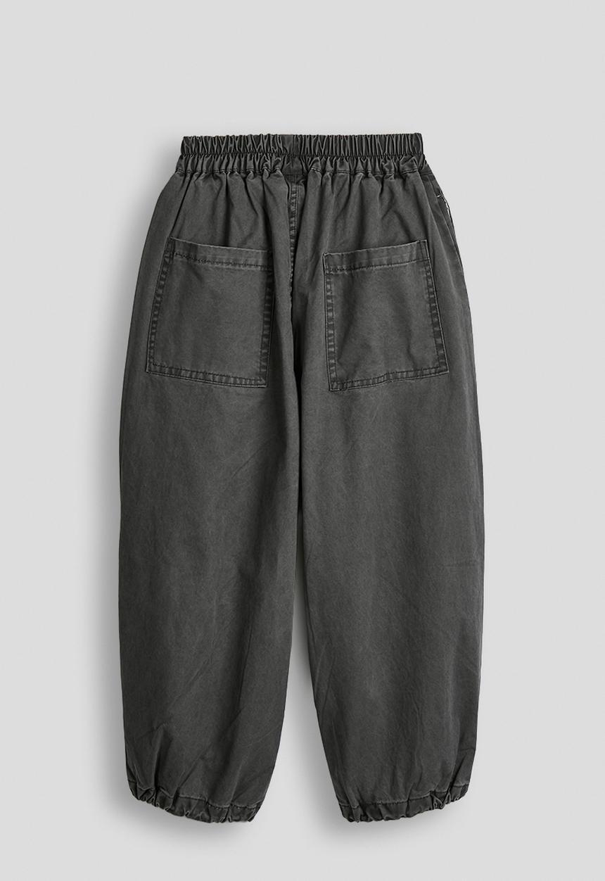Pop Candy - Arrow seamed wide leg pants - charcoal