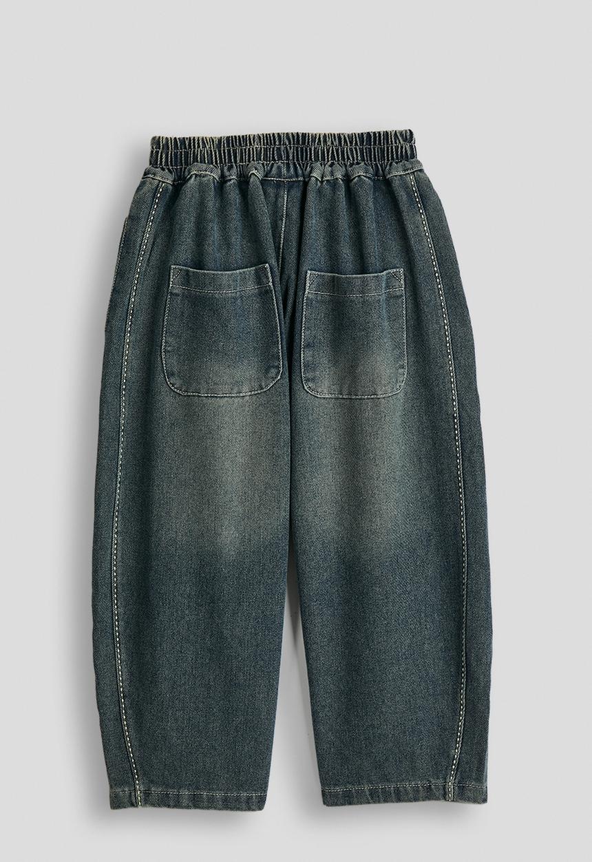 Pop Candy - Panelled wide leg jeans - blue
