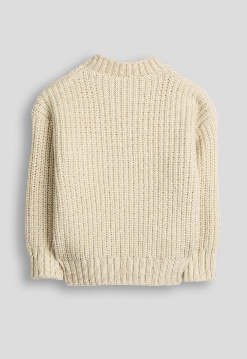 Pop Candy - Pom pom knit jumper - light beige