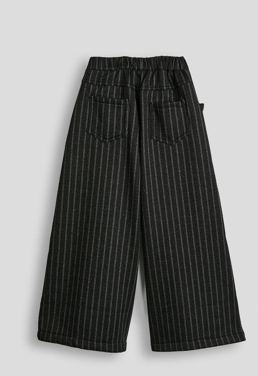 Pop Candy - Wide leg pants - black/stripes