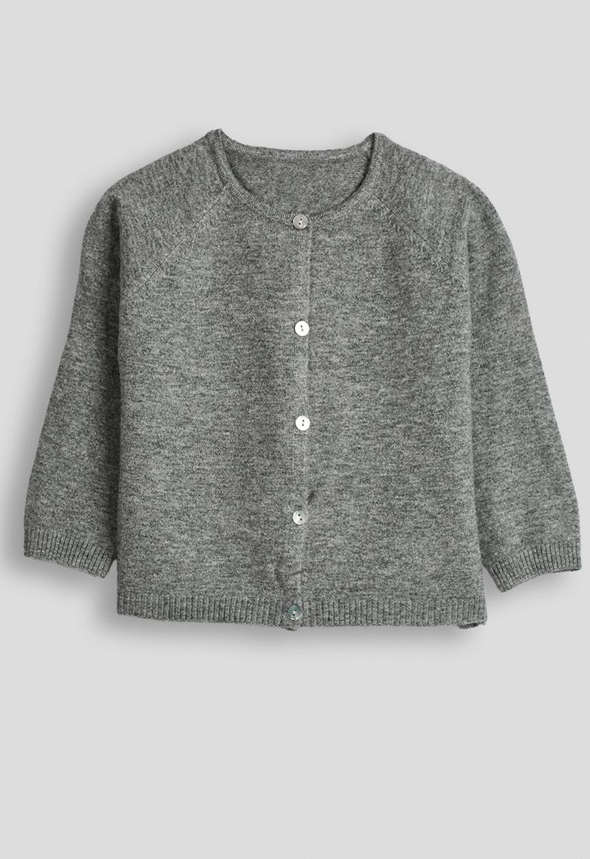 Pop Candy - Melange raglan sleeve cardigan - grey