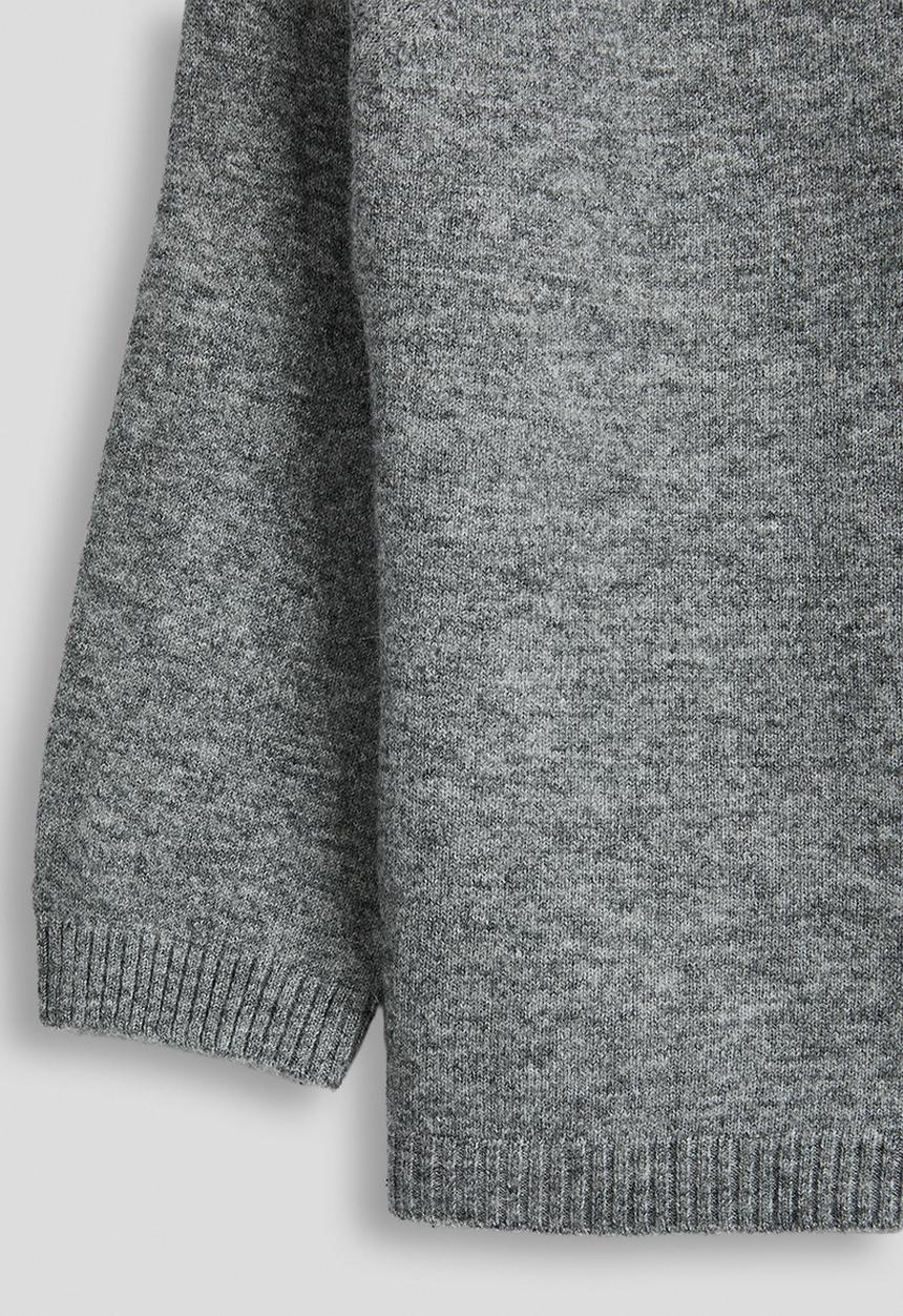 Pop Candy - Melange raglan sleeve cardigan - grey