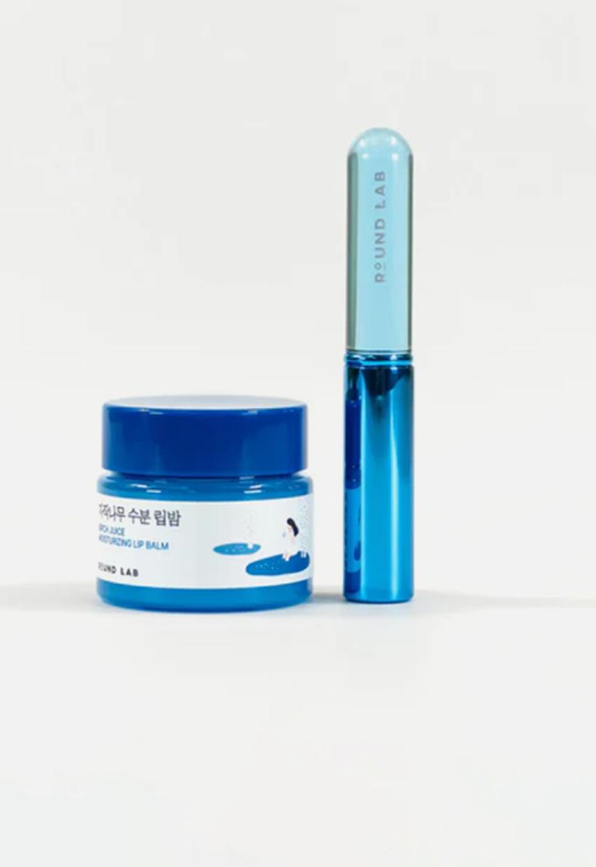 Round Lab - Round Lab Birch Juice Moisturizing Lip Balm Set(+Brush) - 20ml