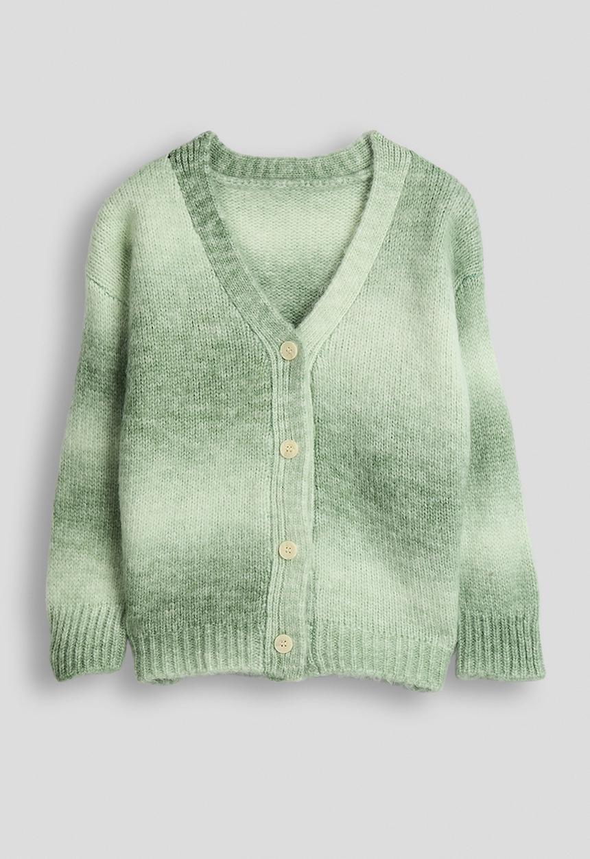 Pop Candy - Knit v-neck cardigan - pastel green gradient