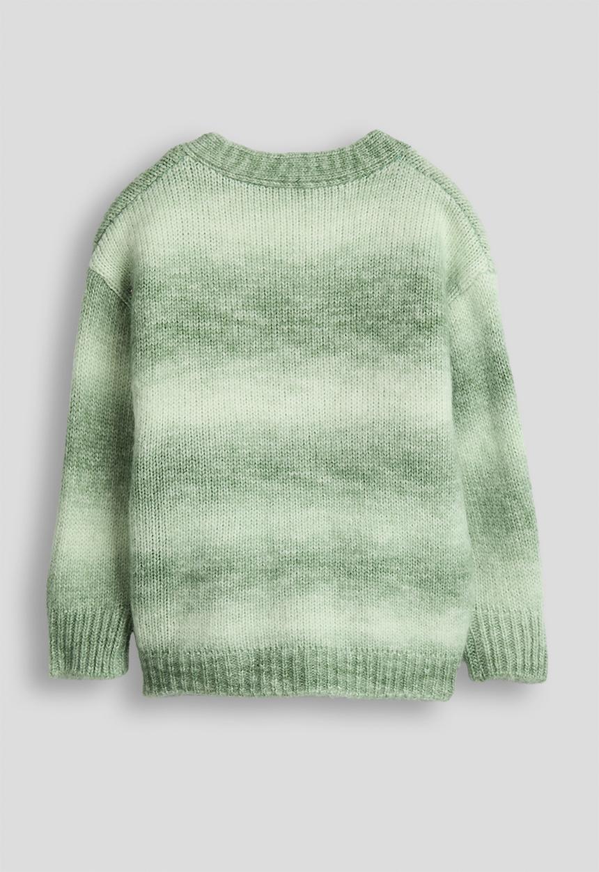 Pop Candy - Knit v-neck cardigan - pastel green gradient