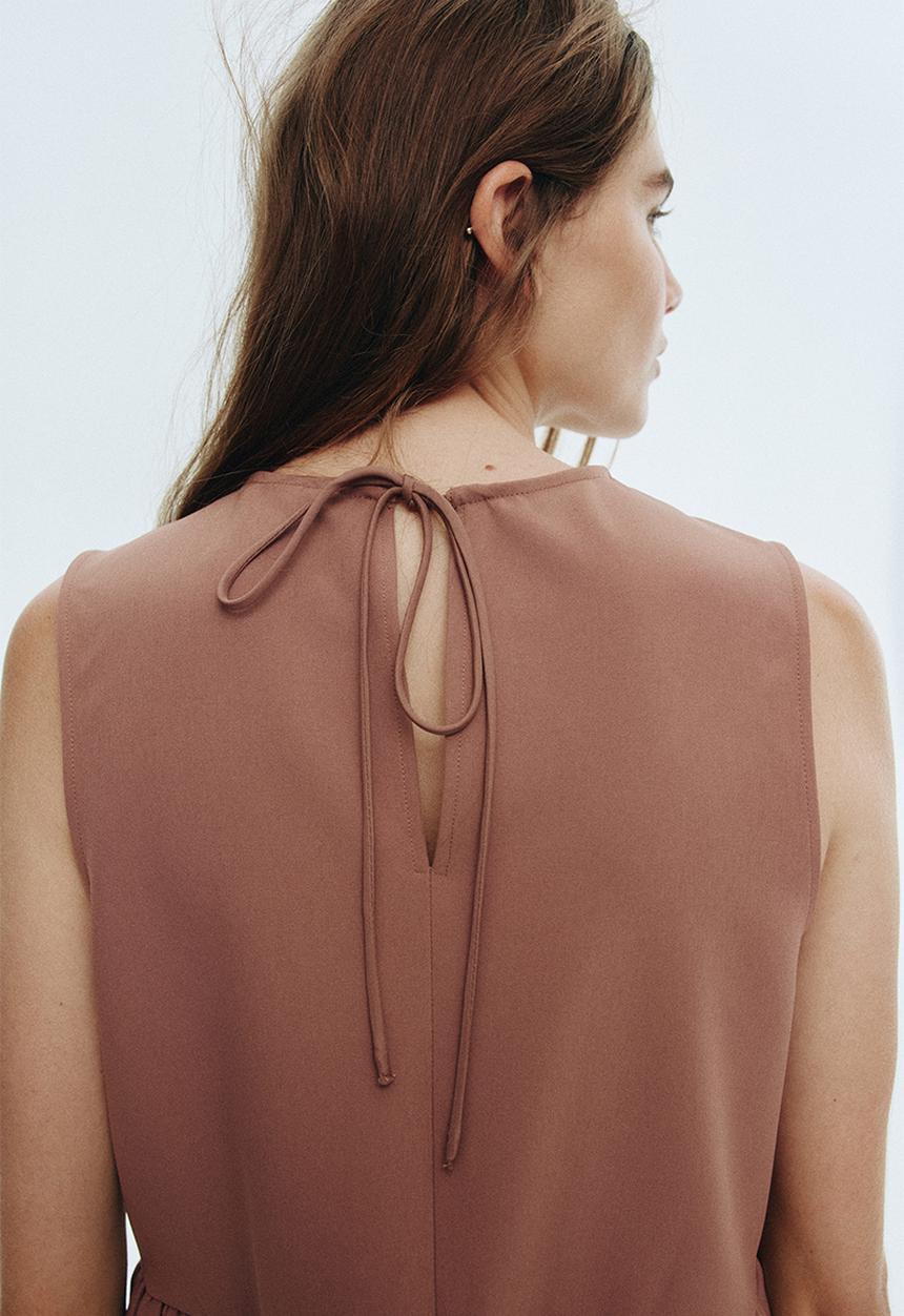 H&M - Peplum top - dusty pink