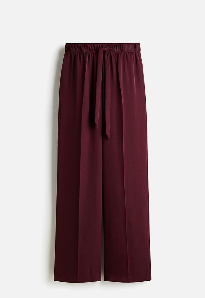 H&M - Wide trousers - burgundy