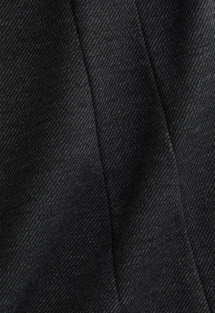 H&M - Ponte di roma peplum top - dark grey marl