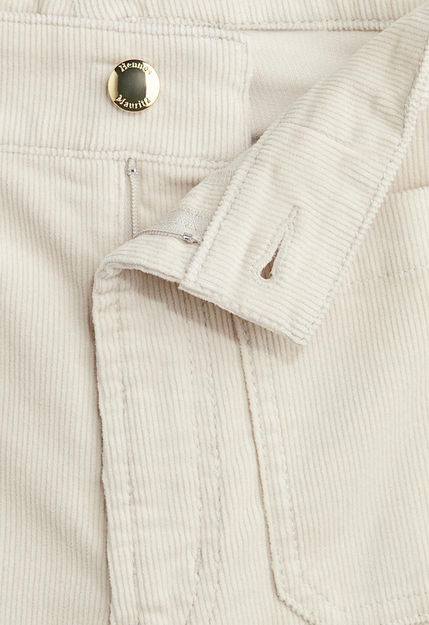 H&M - Flared corduroy trousers - light beige