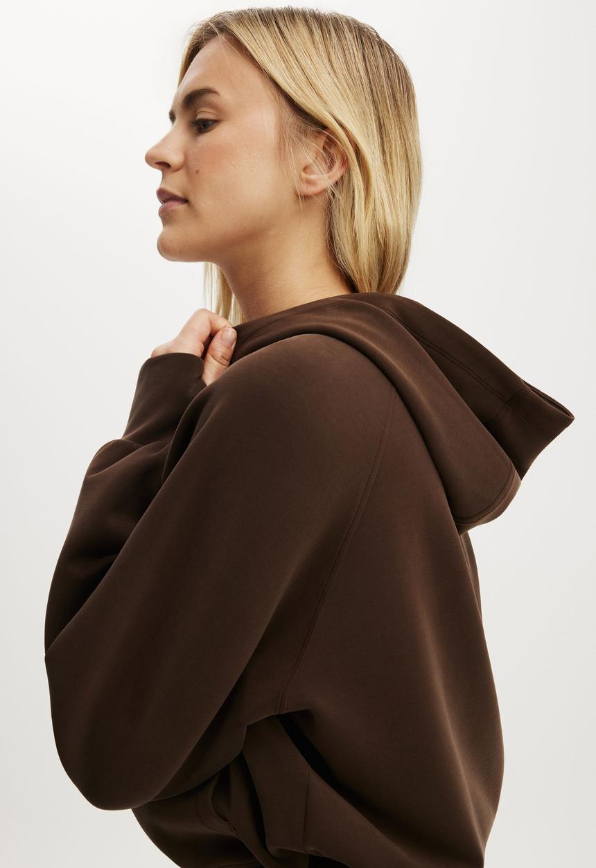 Cotton On - Ultimate Soft Hooded Jacket - French Roast