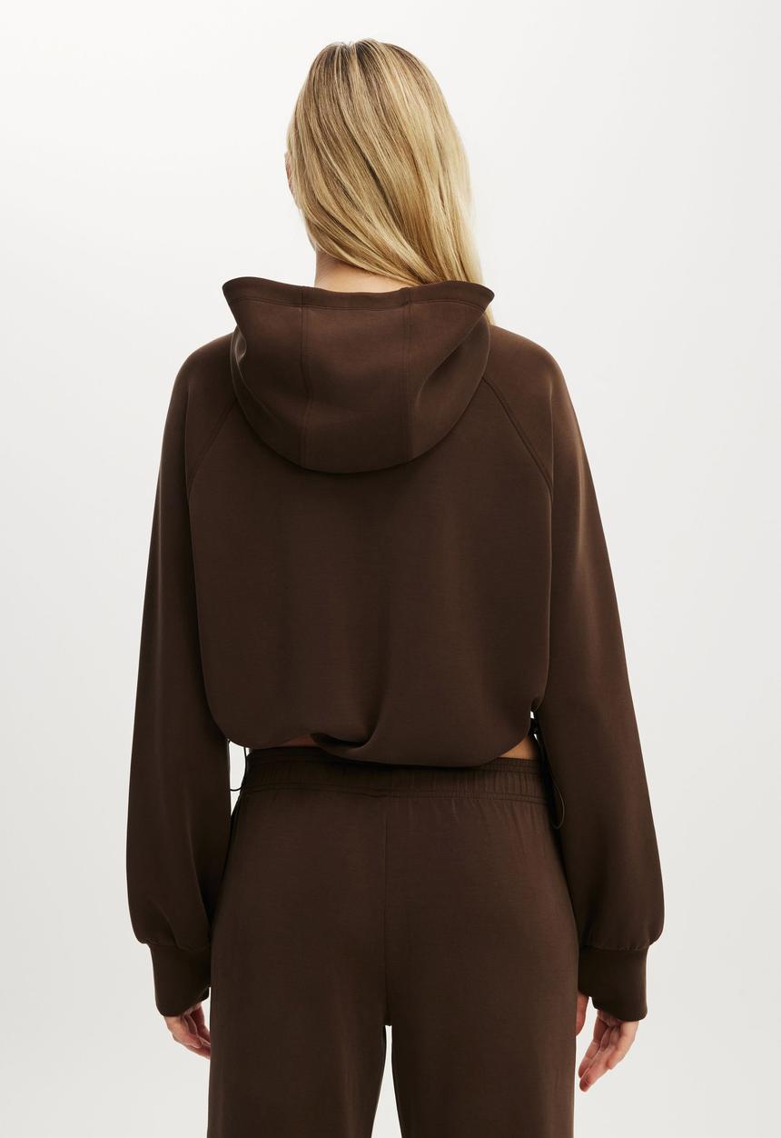 Cotton On - Ultimate Soft Hooded Jacket - French Roast
