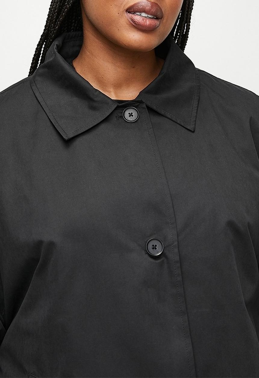 Cotton On - Plus ellie trench coat - black