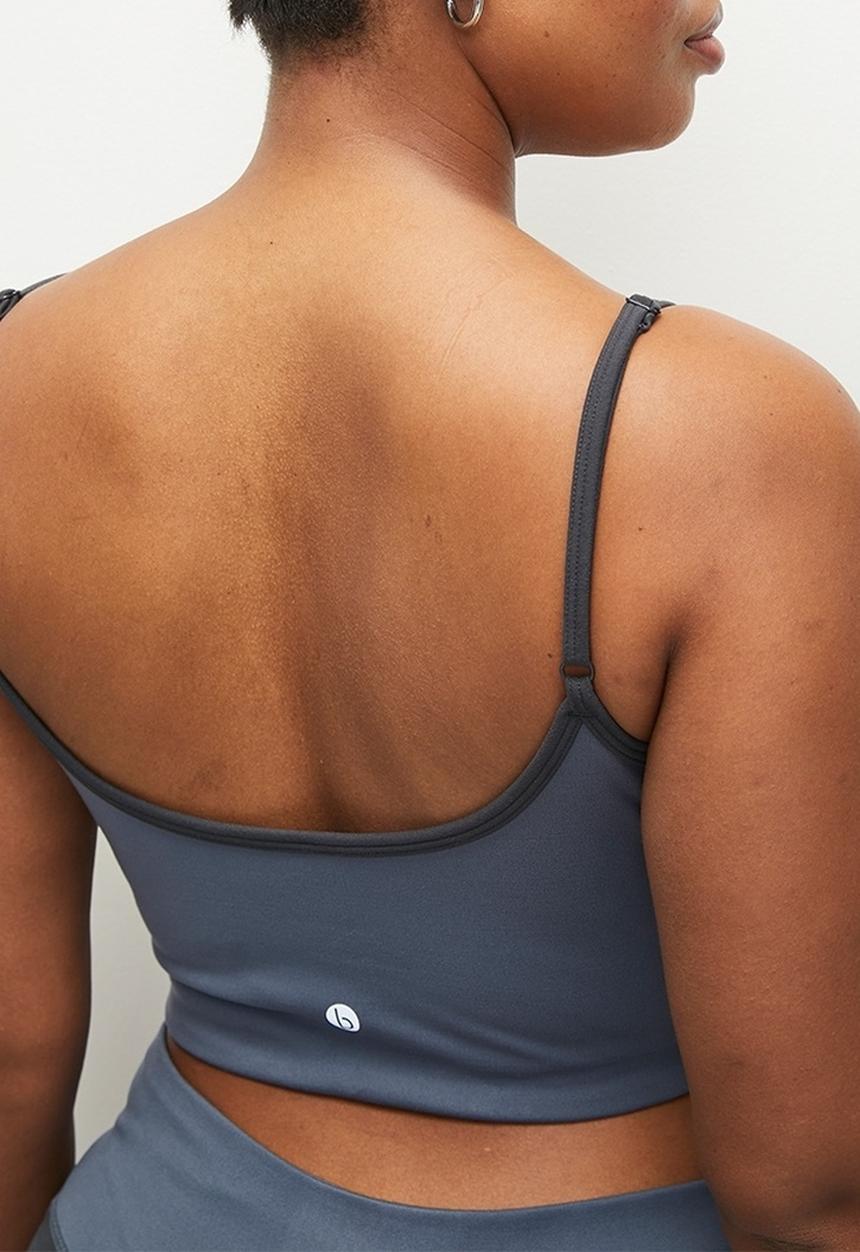 Cotton On - Plus Ultra Soft Contour Crop - Folkstone Grey/Element Blue
