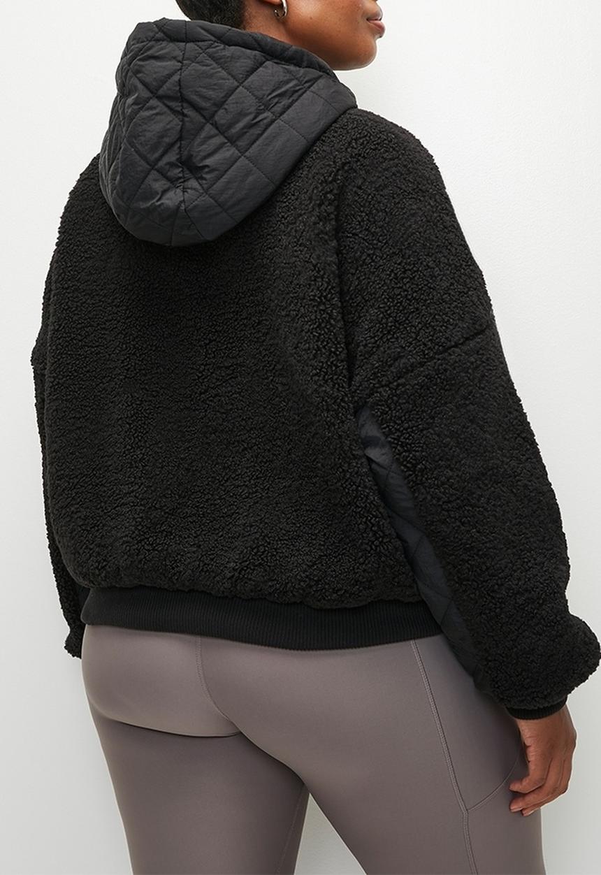 Cotton On - Plus Match Pocket Hooded Jacket - Black