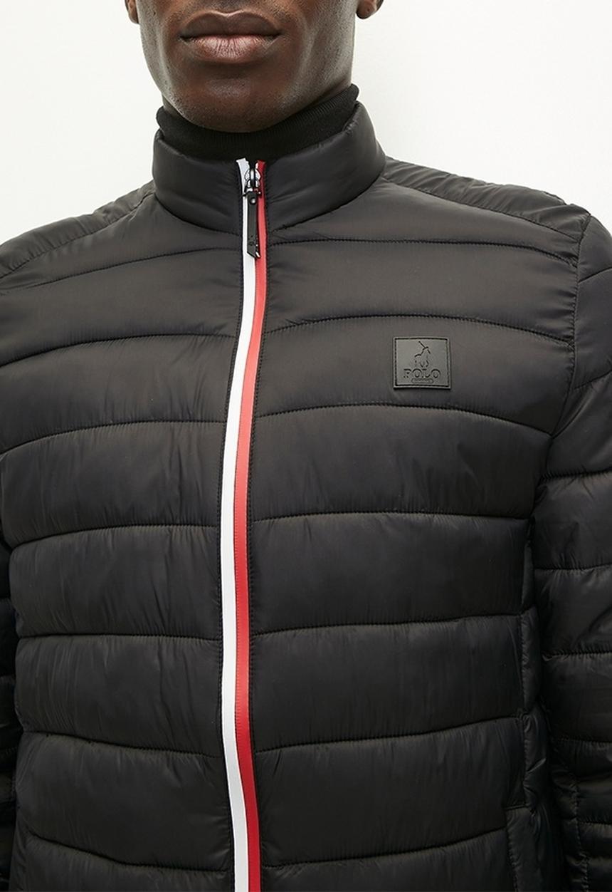 POLO - Mens Long sleeve Nylon Puffer Jacket - Black
