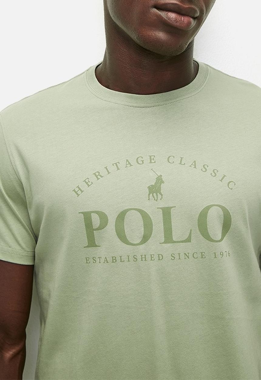 POLO - Mens Logo Embroidered Short sleeve Tee - Green
