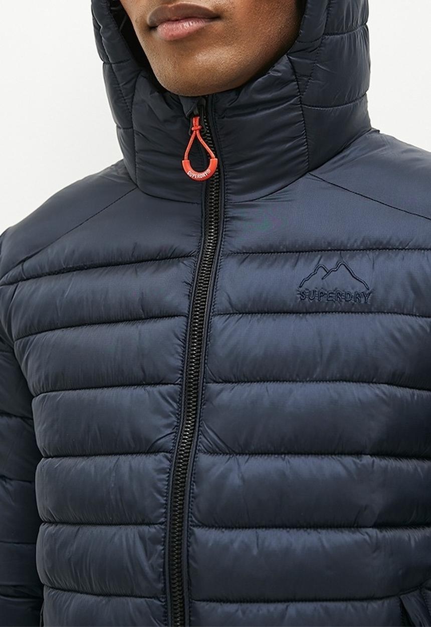 Superdry. - Hooded fuji sport padded jkt - eclipse navy