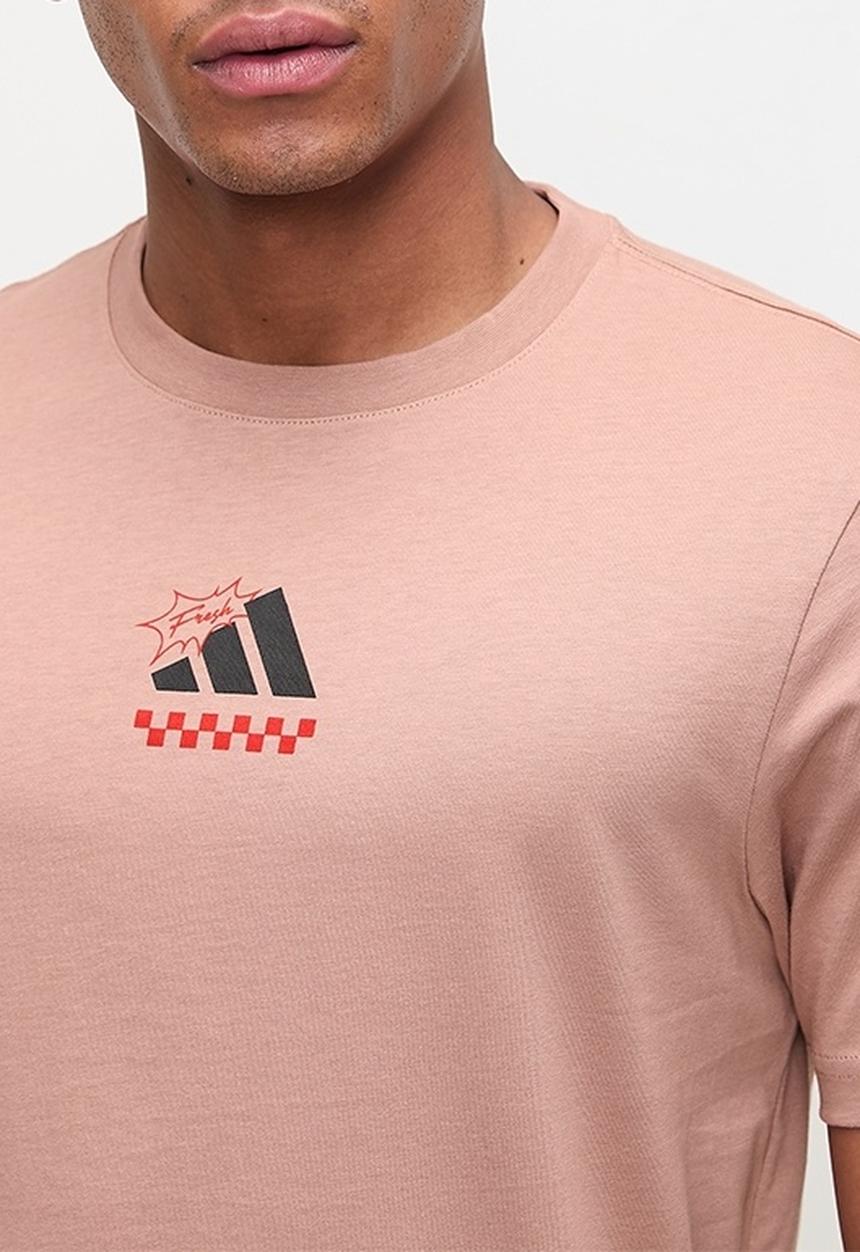 adidas Performance - L Pizza Tee Warcla - Brown