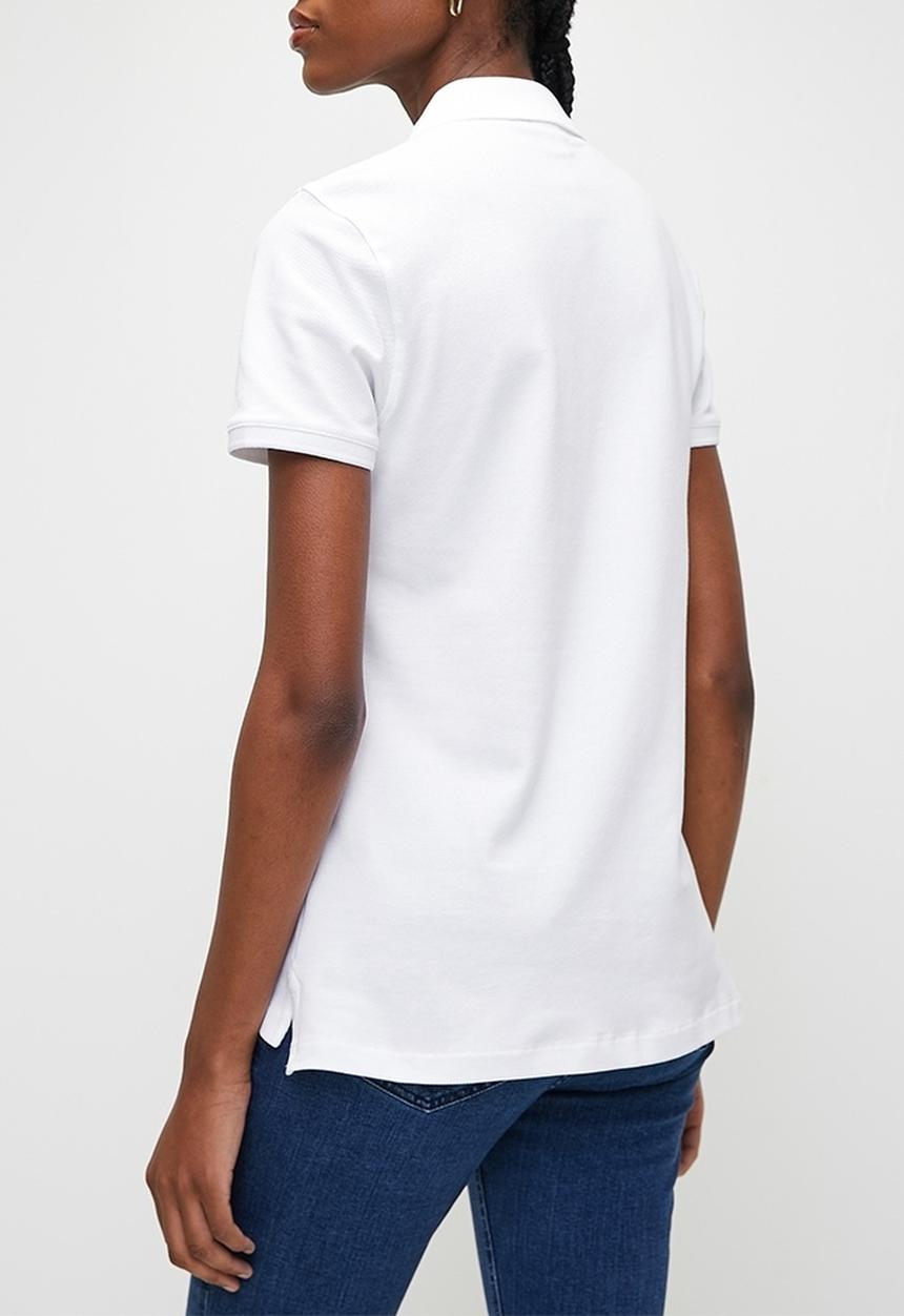 POLO - Wmn margot short sleeve golfer - white