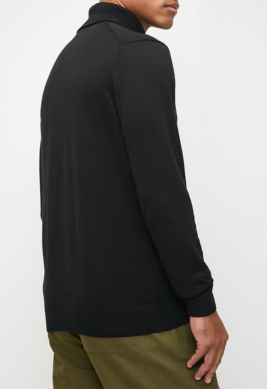 Ben Sherman - Roll neck Knit - Black