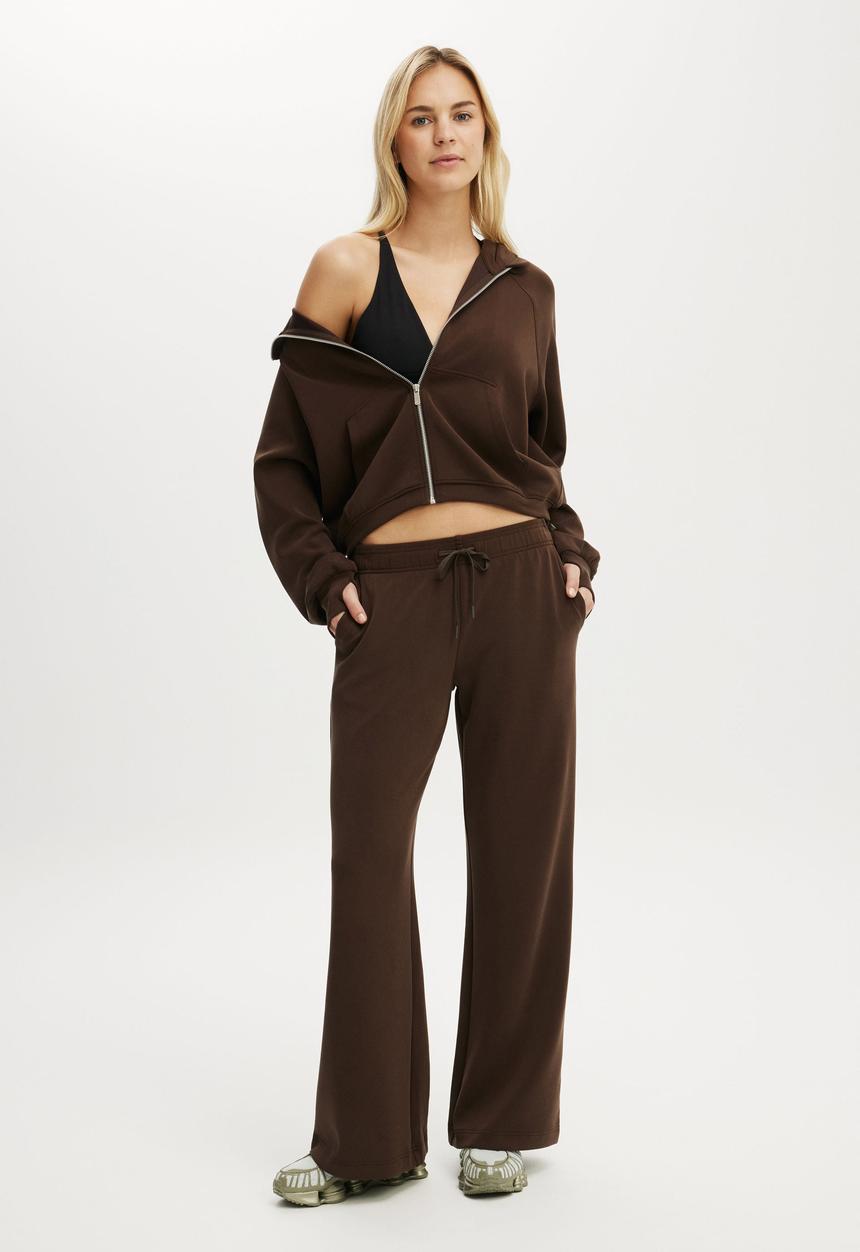 Cotton On - Ultimate Soft Wide Leg Pant - French Roast