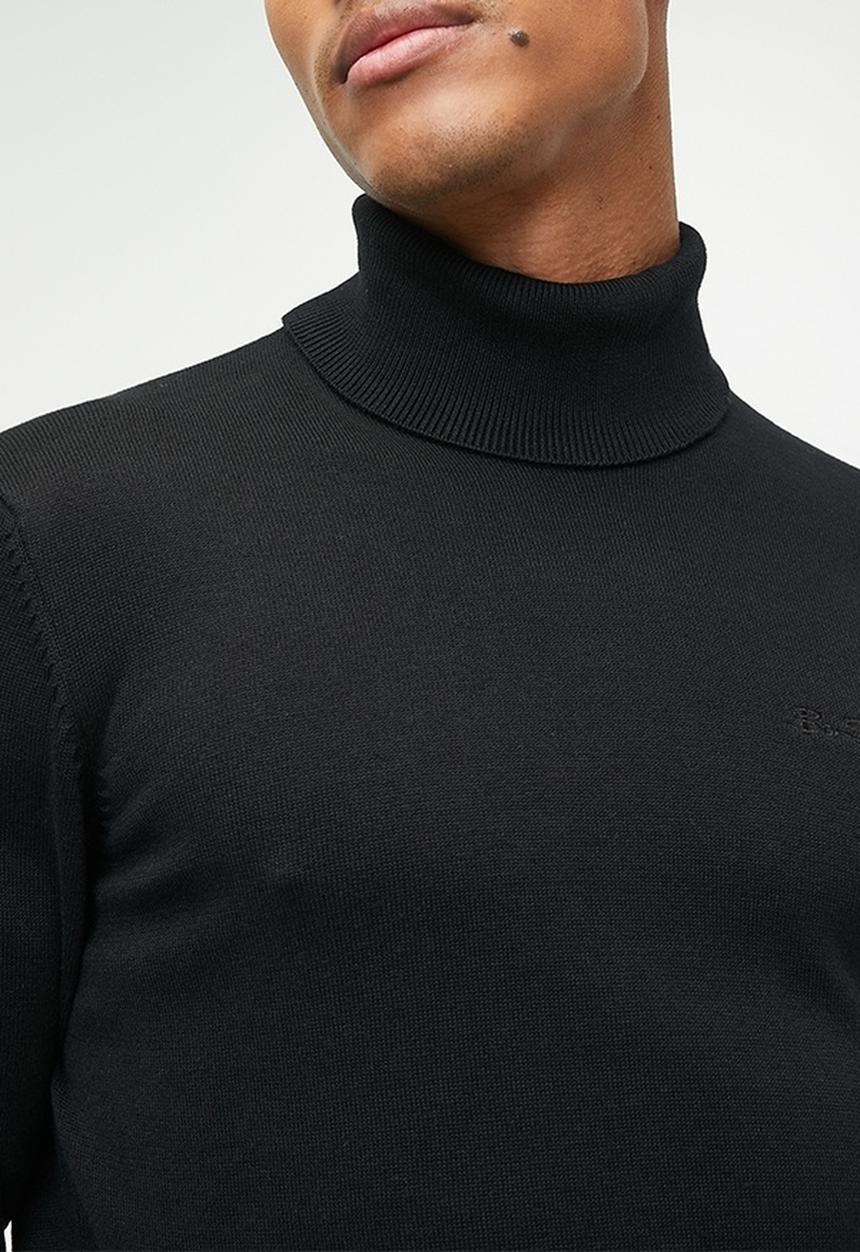 Ben Sherman - Roll neck Knit - Black