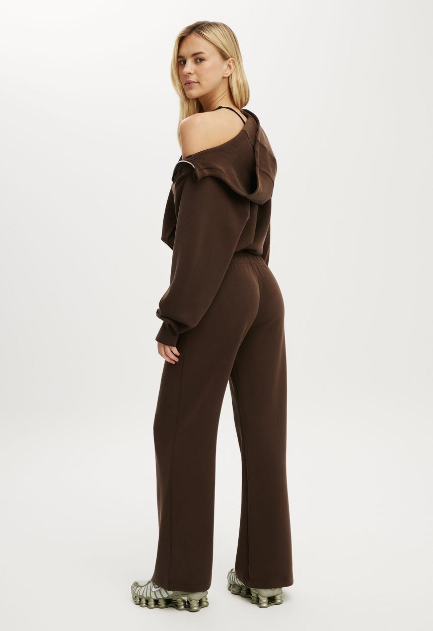 Cotton On - Ultimate Soft Wide Leg Pant - French Roast