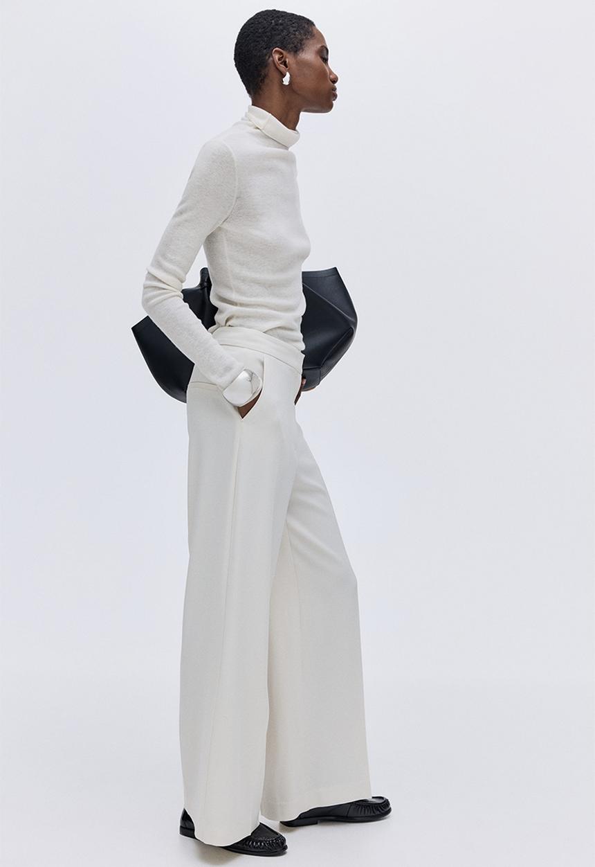 H&M - Wide trousers - white