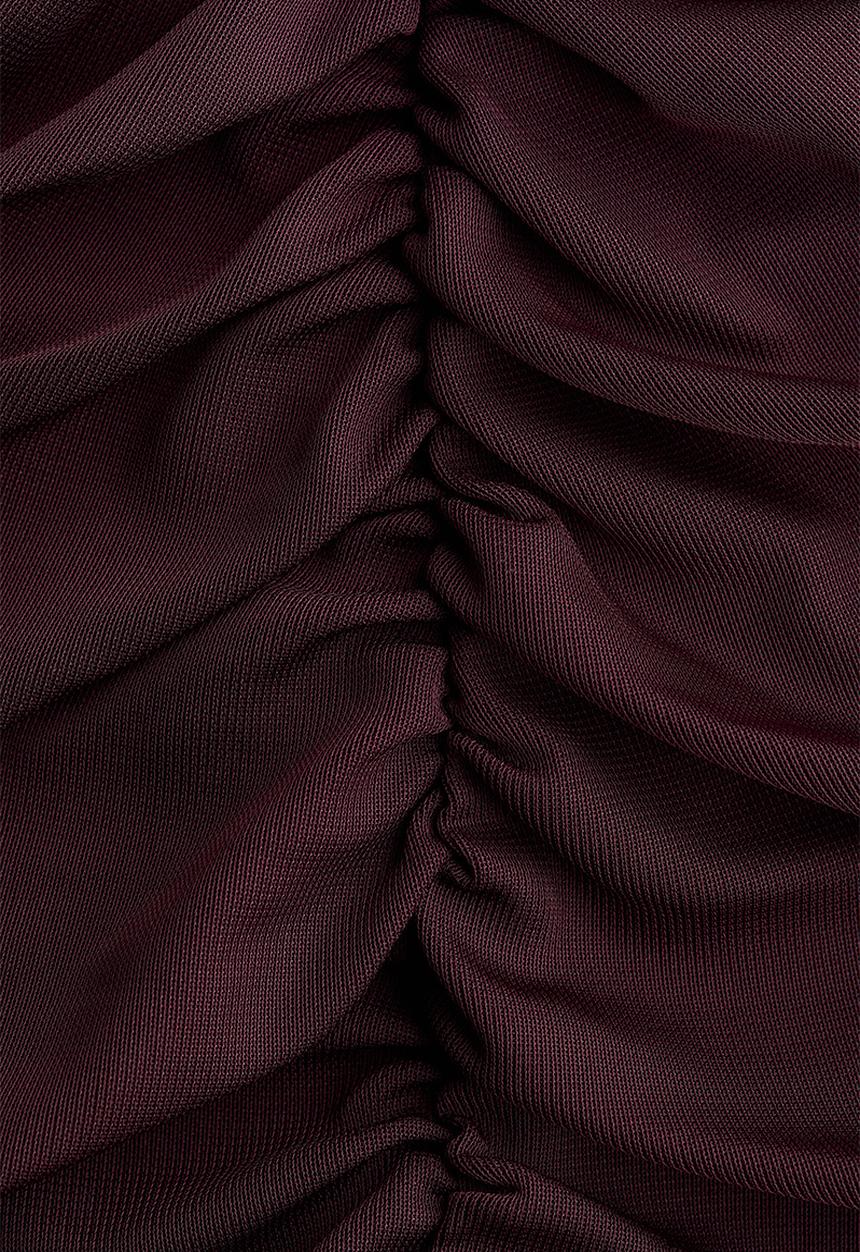 H&M - Ruched top - burgundy