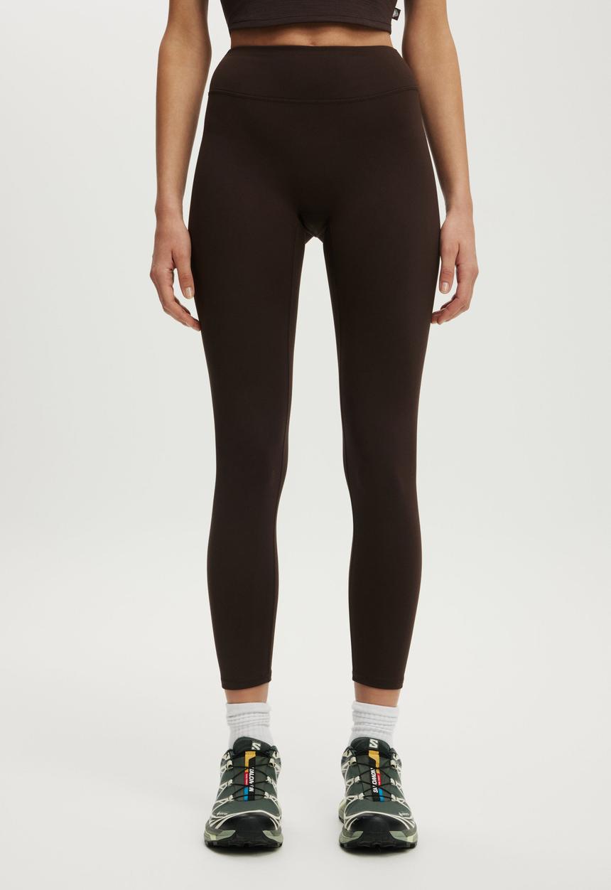 Cotton On - Ultra Soft Contour 7/8 Length Tight - French Roast