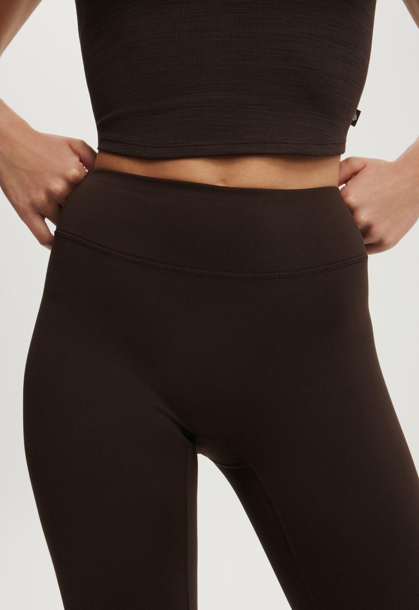 Cotton On - Ultra Soft Contour 7/8 Length Tight - French Roast