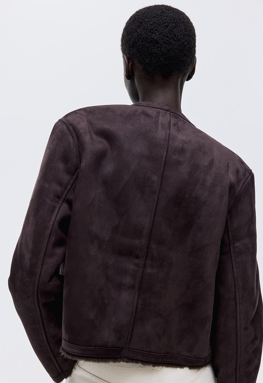 H&M - Pile-lined jacket - dark brown